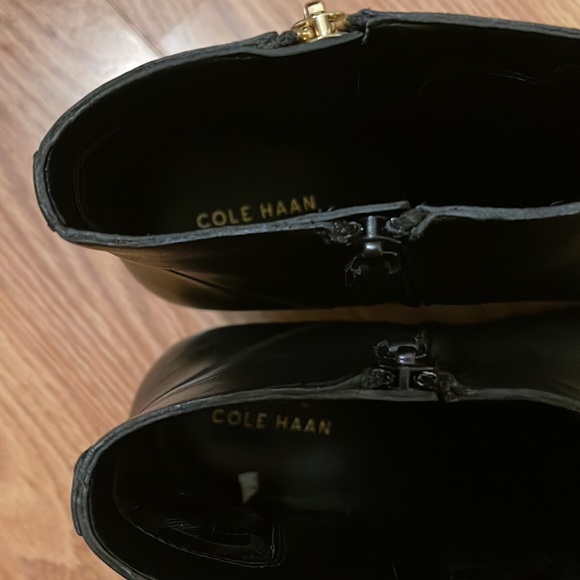 Cole Haan Black Leather Booties - Picture 7 of 7